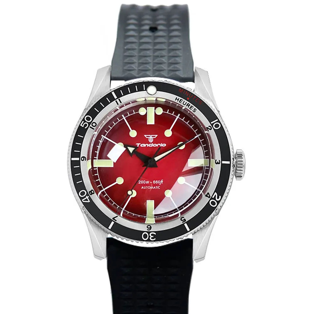 Tandorio Red Dial Mechanical Men's Watch