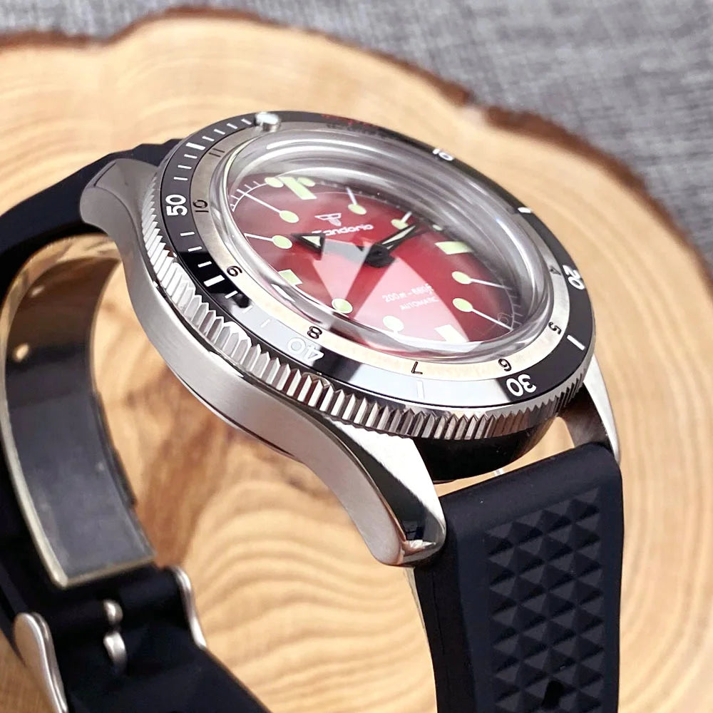Tandorio Red Dial Mechanical Men's Watch