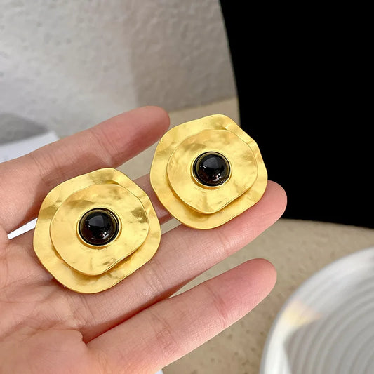 Modern Jewelry Elegant Design Metal Stud Earrings